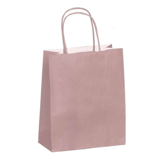 50 SACS CABA KRAFT ROSE POUDRE