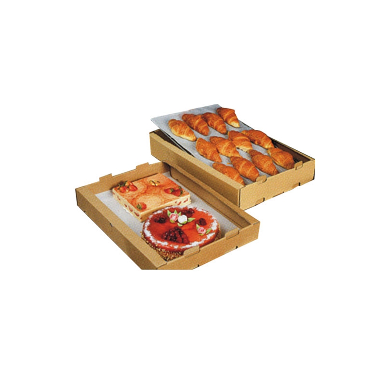 boîte avec couvercle 01 pièce - gâteau gris clair anse et plateau de service miche de pain et aliments boîte de transport pour gâteaux COM-FOUR® Boîte à gâteaux boîte à pain 